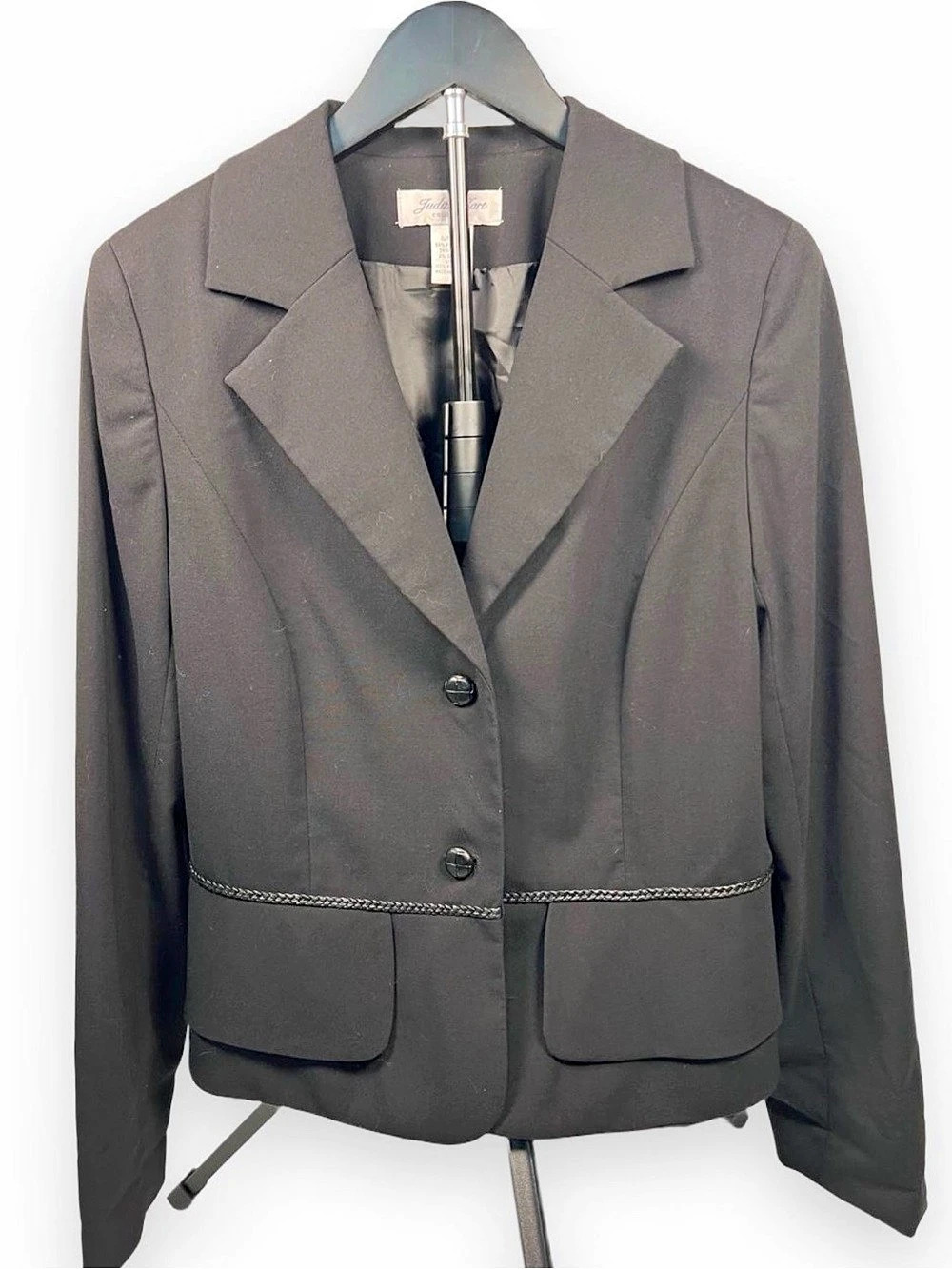 Judith Hart Collection Black Structured Blazer Jacket Size 10